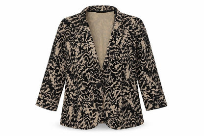 Signage Womens Multicoloured Animal Print  Jacket Blazer Size 10