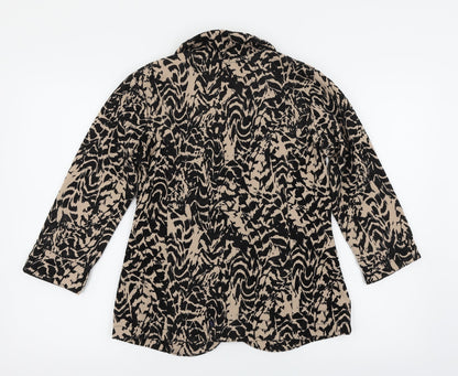 Signage Womens Multicoloured Animal Print  Jacket Blazer Size 10