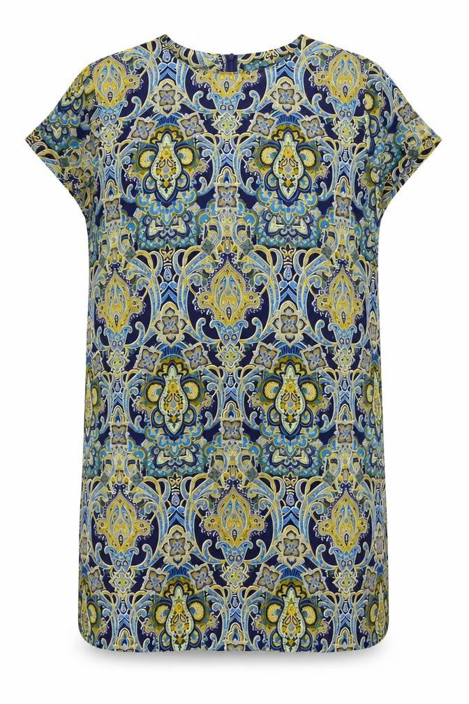 Womens UK Size 12 Boohoo Multicoloured Basic Blouse