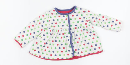 Marks & Spencer  White Spotted  Basic T-Shirt Size 3-6 Months