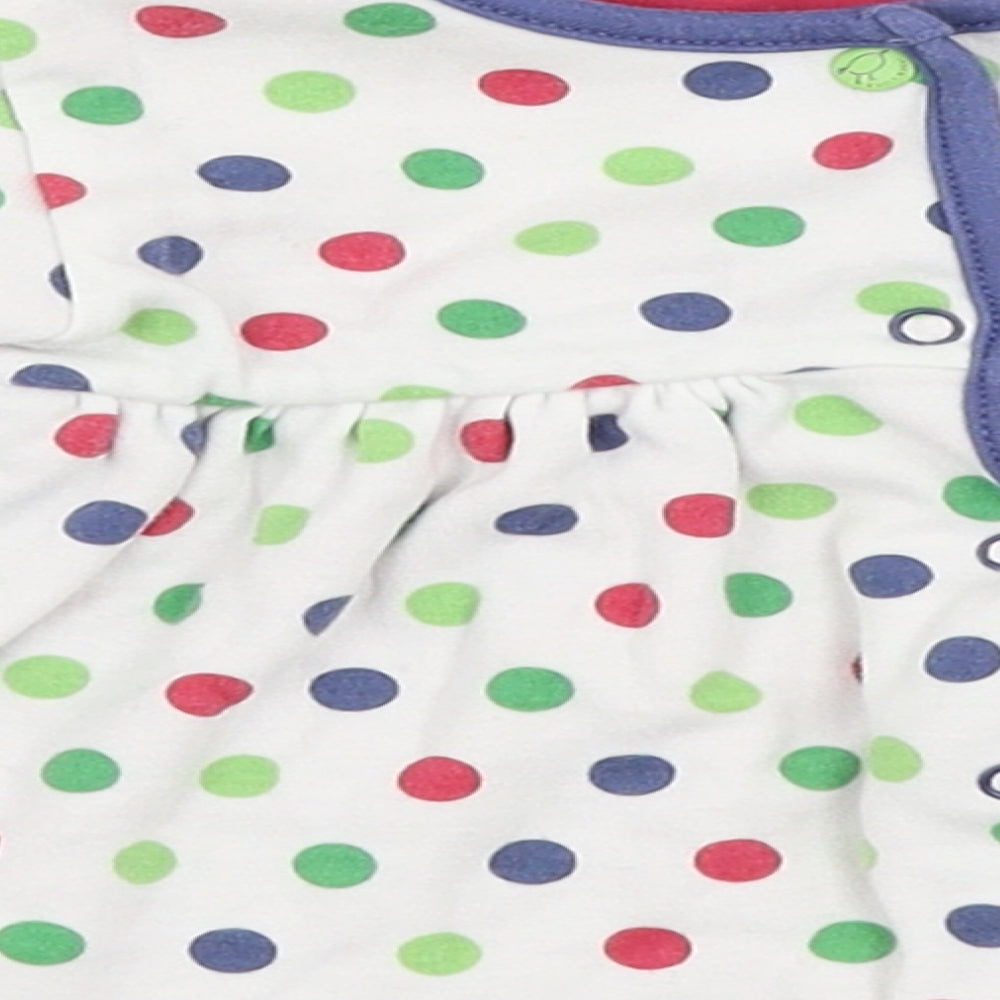 Marks & Spencer  White Spotted  Basic T-Shirt Size 3-6 Months