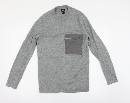 H&M Mens Grey   Pullover Jumper Size S