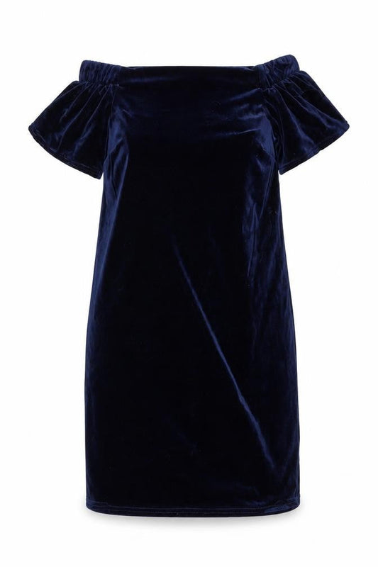 Front view of Atmosphere women’s blue shift, size UK 12