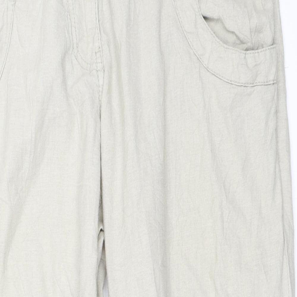 Womens UK Size 40 H&M Regular Fit Chino Beige Trousers