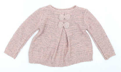 Primark Girls Pink   Pullover Jumper Size 7-8 Years