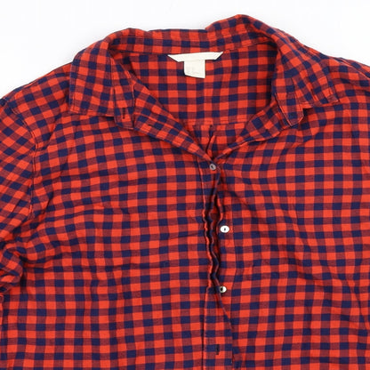 H&M Womens Red   Basic Button-Up Size 42