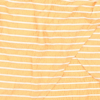 NEXT Womens Orange Striped  Basic Blouse Size 14