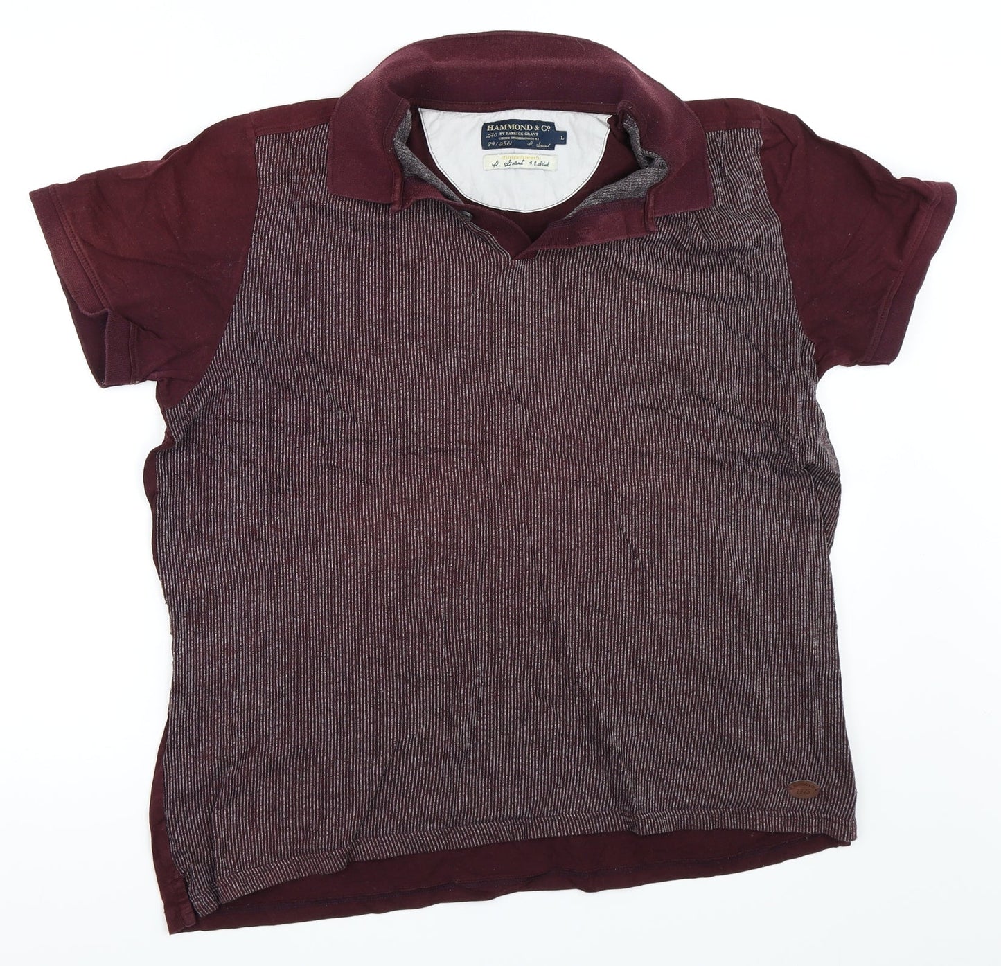 Hammond & Co Mens Red    Polo Size L