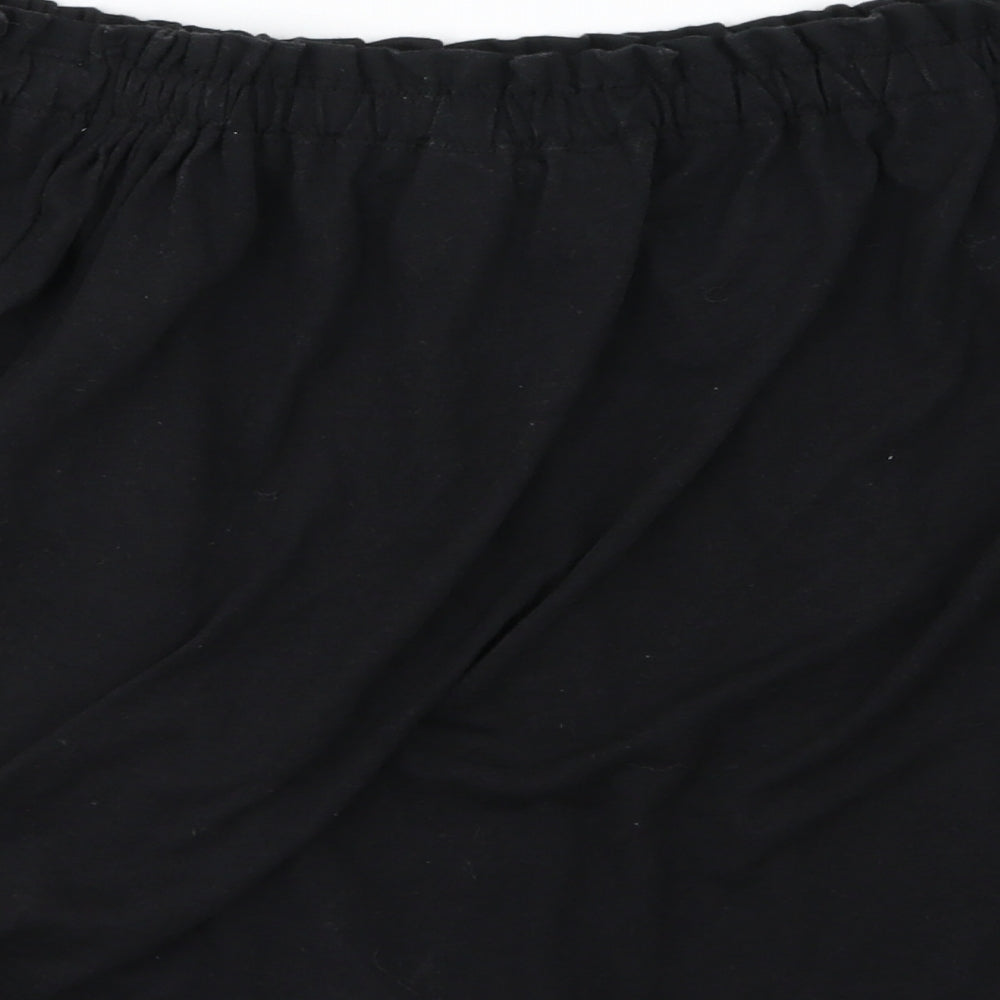 Womens UK Size 10 New Look Black Basic T-Shirt