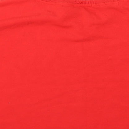 Primark Womens Red  Jersey Pullover Sweatshirt Size XL