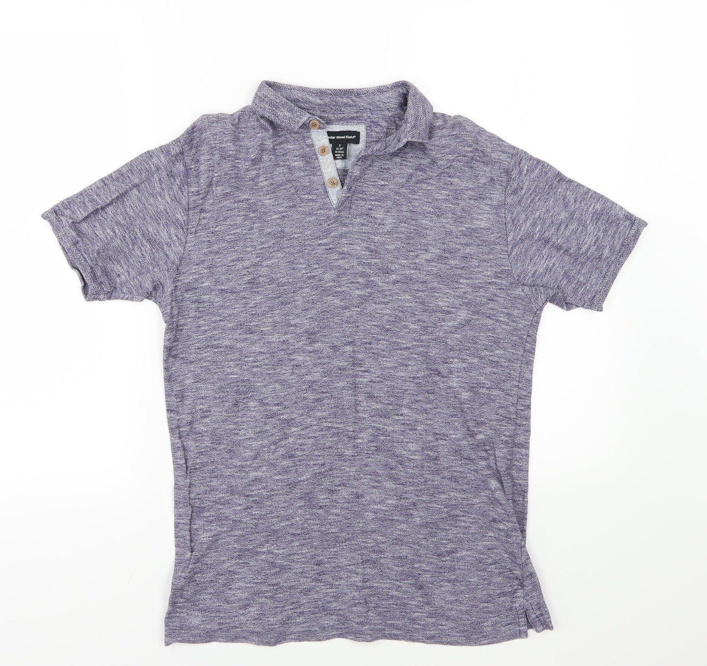 Cedar Wood State Mens Blue    Polo Size S