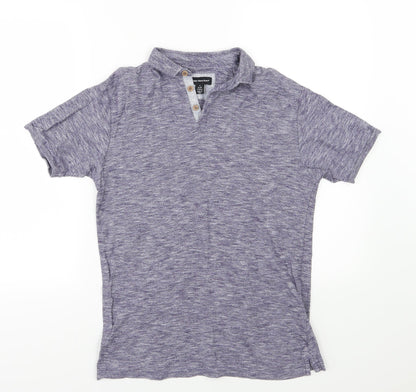 Cedar Wood State Mens Blue    Polo Size S