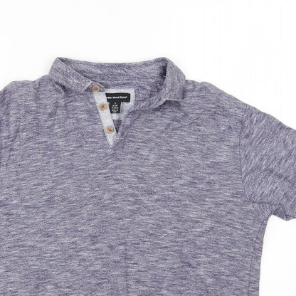 Cedar Wood State Mens Blue    Polo Size S