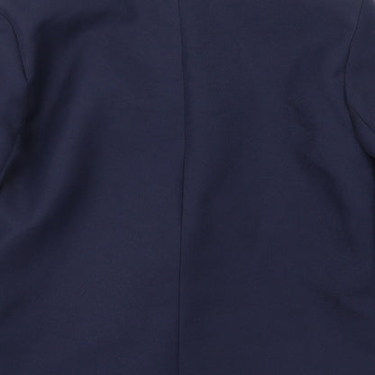 Preworn Womens Blue   Jacket Suit Jacket Size 12
