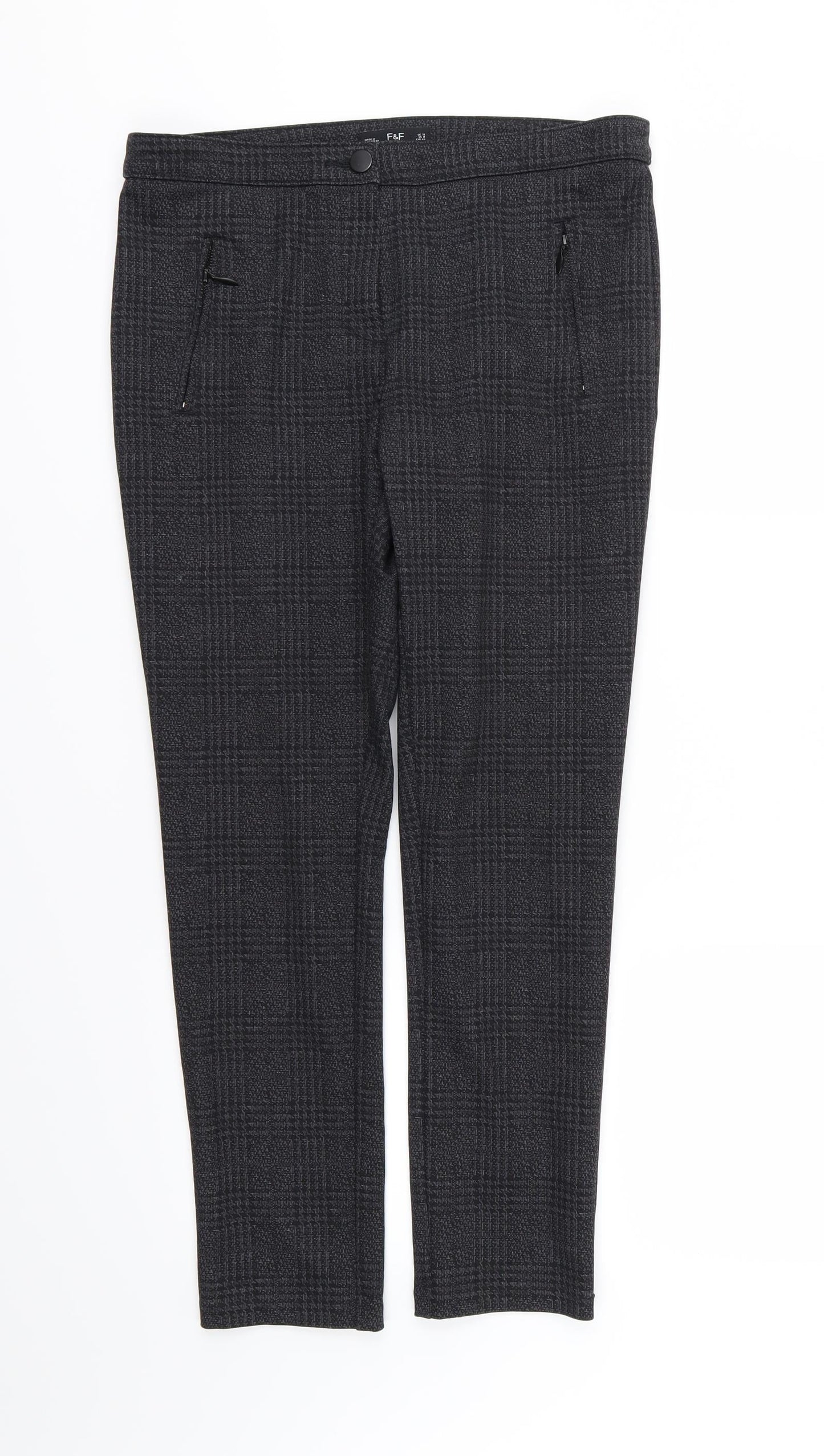grey Womens Grey   Trousers  Size 12 L27 in