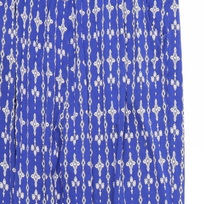 Womens UK Size 12 Marks and Spencer Regular Fit  Blue Trousers