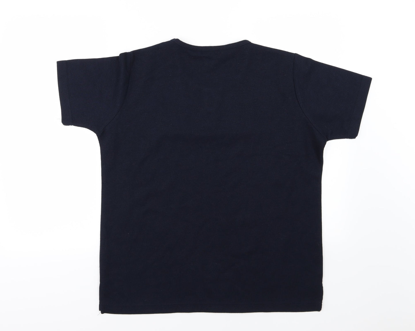 EWM Womens Blue  Knit Basic T-Shirt Size M