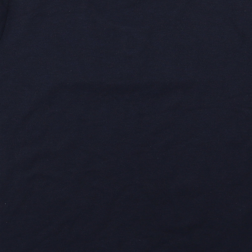 EWM Womens Blue  Knit Basic T-Shirt Size M