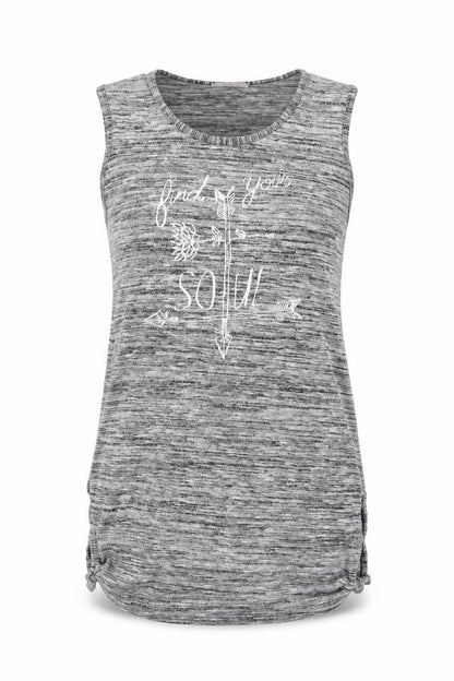 Womens UK Size M Style plus Grey Basic Tank