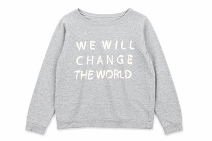 H&M Girls Grey  Jersey Pullover Sweatshirt Size 12-13 Years  - Slogan