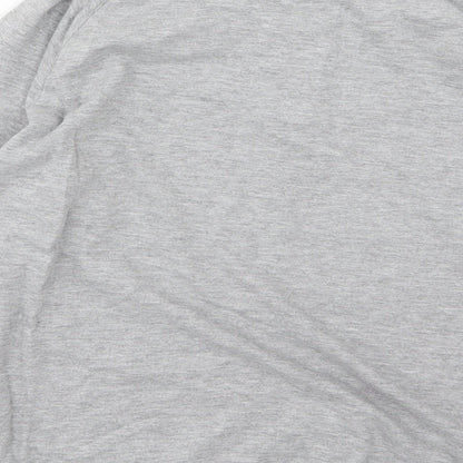 H&M Girls Grey  Jersey Pullover Sweatshirt Size 12-13 Years  - Slogan