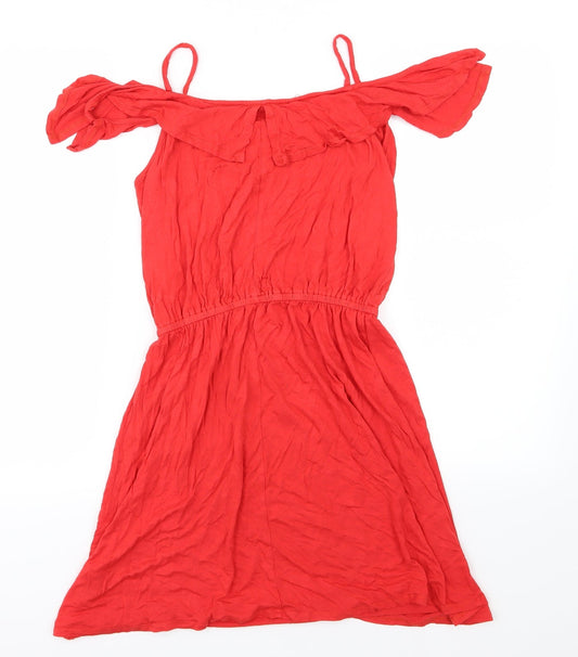 Very Womens Red  Jersey A-Line  Size 12