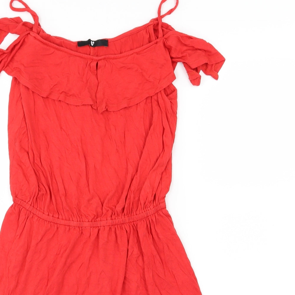 Very Womens Red  Jersey A-Line  Size 12