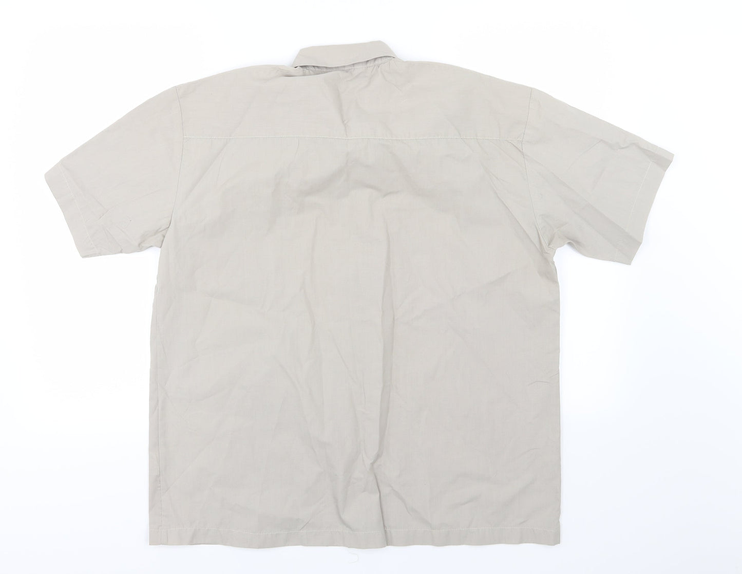 Whispering Smith Mens Brown    Button-Up Size L