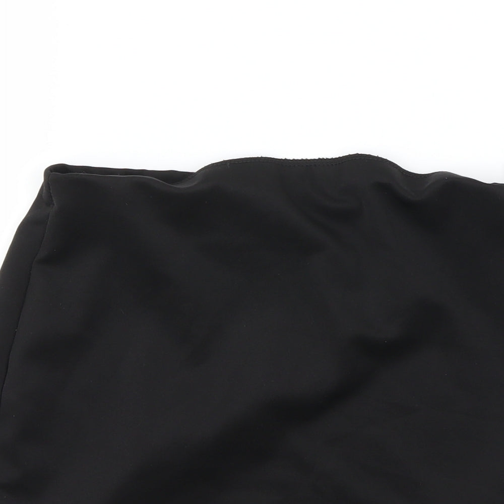 Missguided Womens Black   A-Line Skirt Size 12