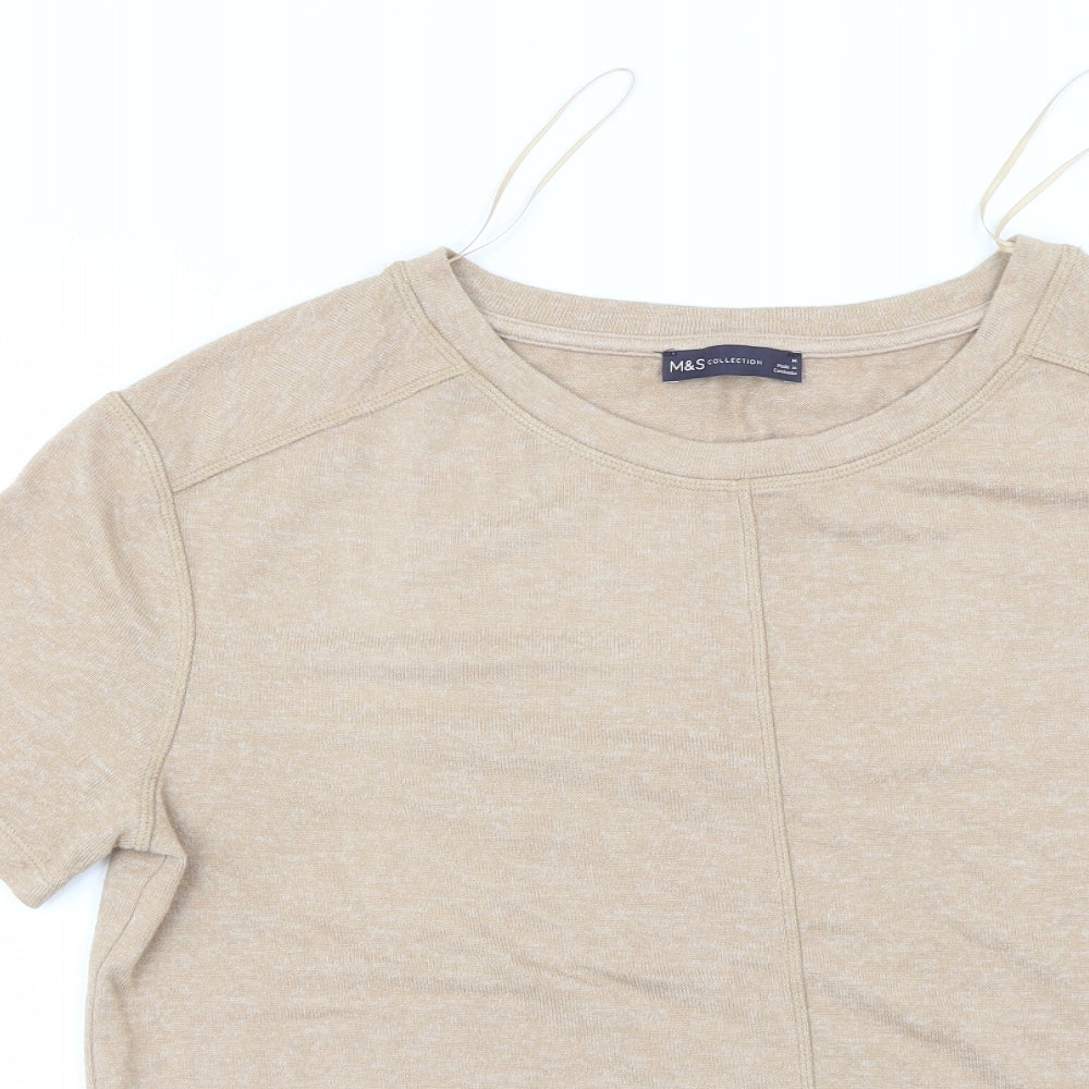 Marks & Spencer Womens Beige   Pullover Jumper Size M