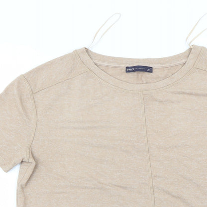 Marks & Spencer Womens Beige   Pullover Jumper Size M