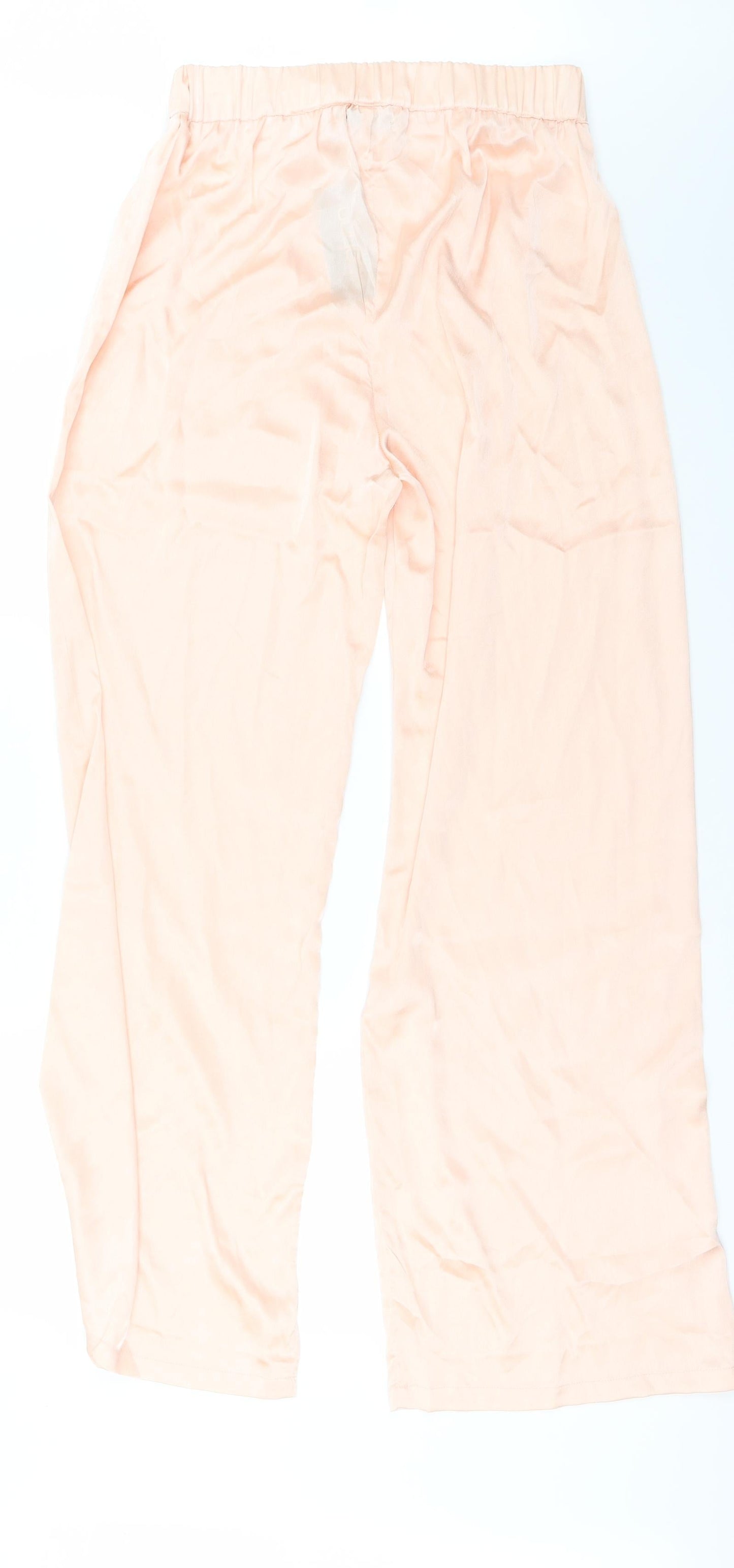 Boohoo Womens Orange   Trousers  Size 12 L29 in