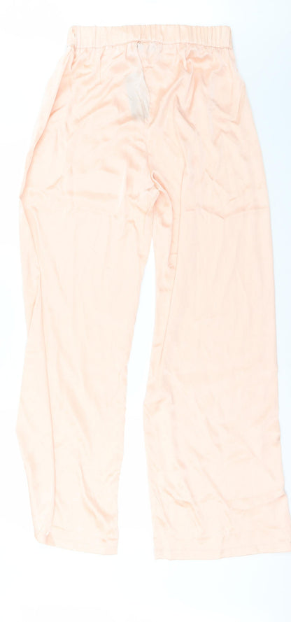 Boohoo Womens Orange   Trousers  Size 12 L29 in