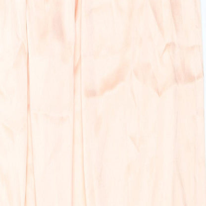 Boohoo Womens Orange   Trousers  Size 12 L29 in