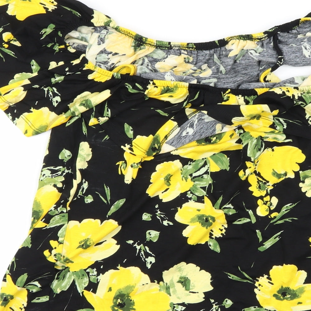 Womens UK Size 12 Bonmarché Black Basic Blouse