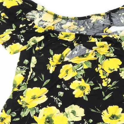 Womens UK Size 12 Bonmarché Black Basic Blouse