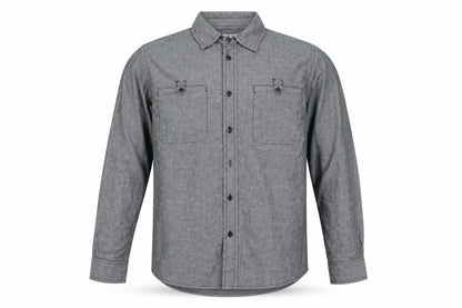 Mens UK Size S Preworn Grey  Button-Up Long Sleeve Casual Shirt