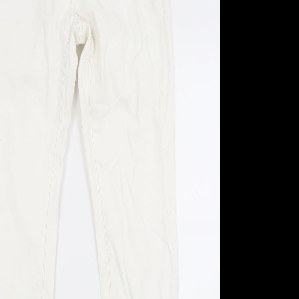 Promod Womens White  Denim Skinny Jeans Size 32 in L31 in