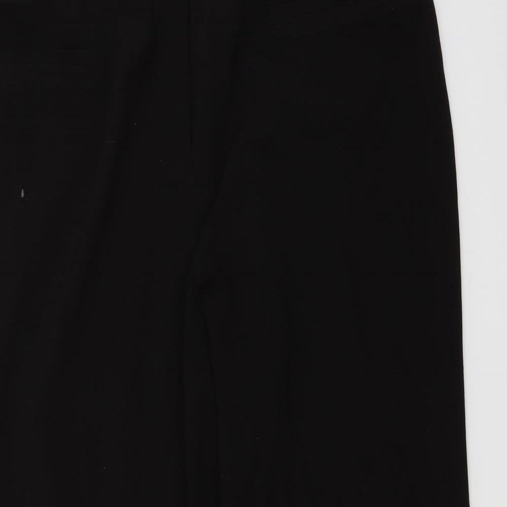 Womens UK Size 16 Preworn Regular Fit  Black Trousers