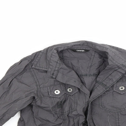 George Boys Brown   Basic Coat Coat Size 5-6 Years