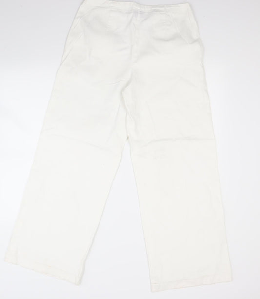 Bianca Womens White   Trousers  Size 14 L28 in
