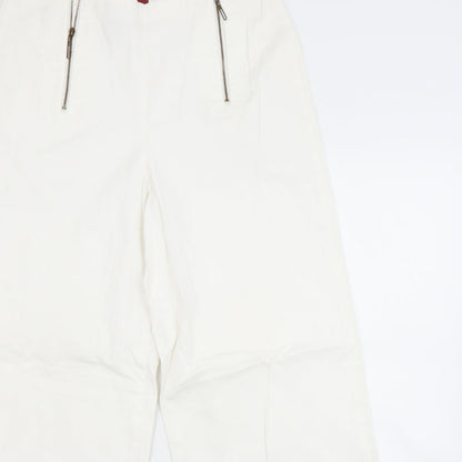 Bianca Womens White   Trousers  Size 14 L28 in