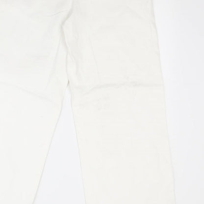Bianca Womens White   Trousers  Size 14 L28 in