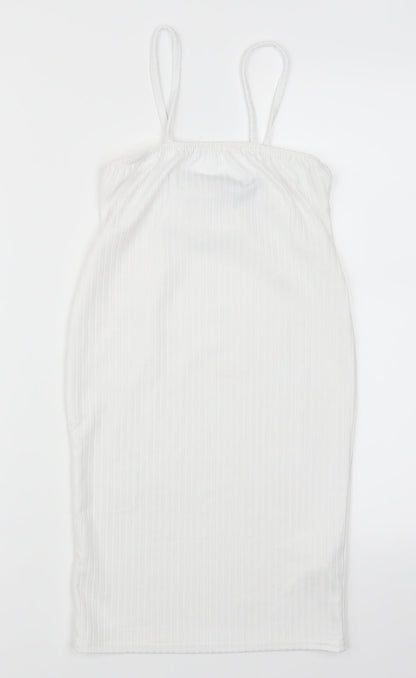 I SAW IT FIRST Womens White   Basic Tank Size 10