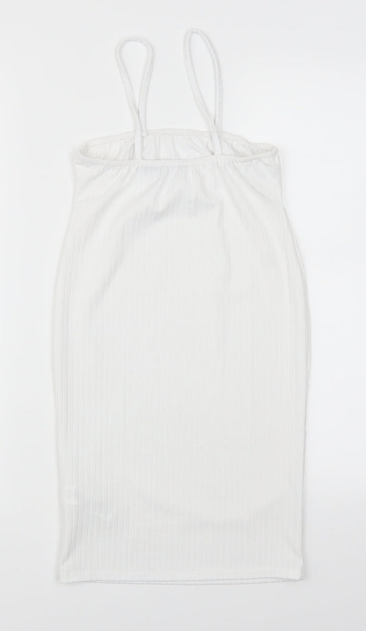 I SAW IT FIRST Womens White   Basic Tank Size 10