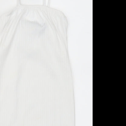 I SAW IT FIRST Womens White   Basic Tank Size 10