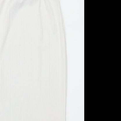 I SAW IT FIRST Womens White   Basic Tank Size 10