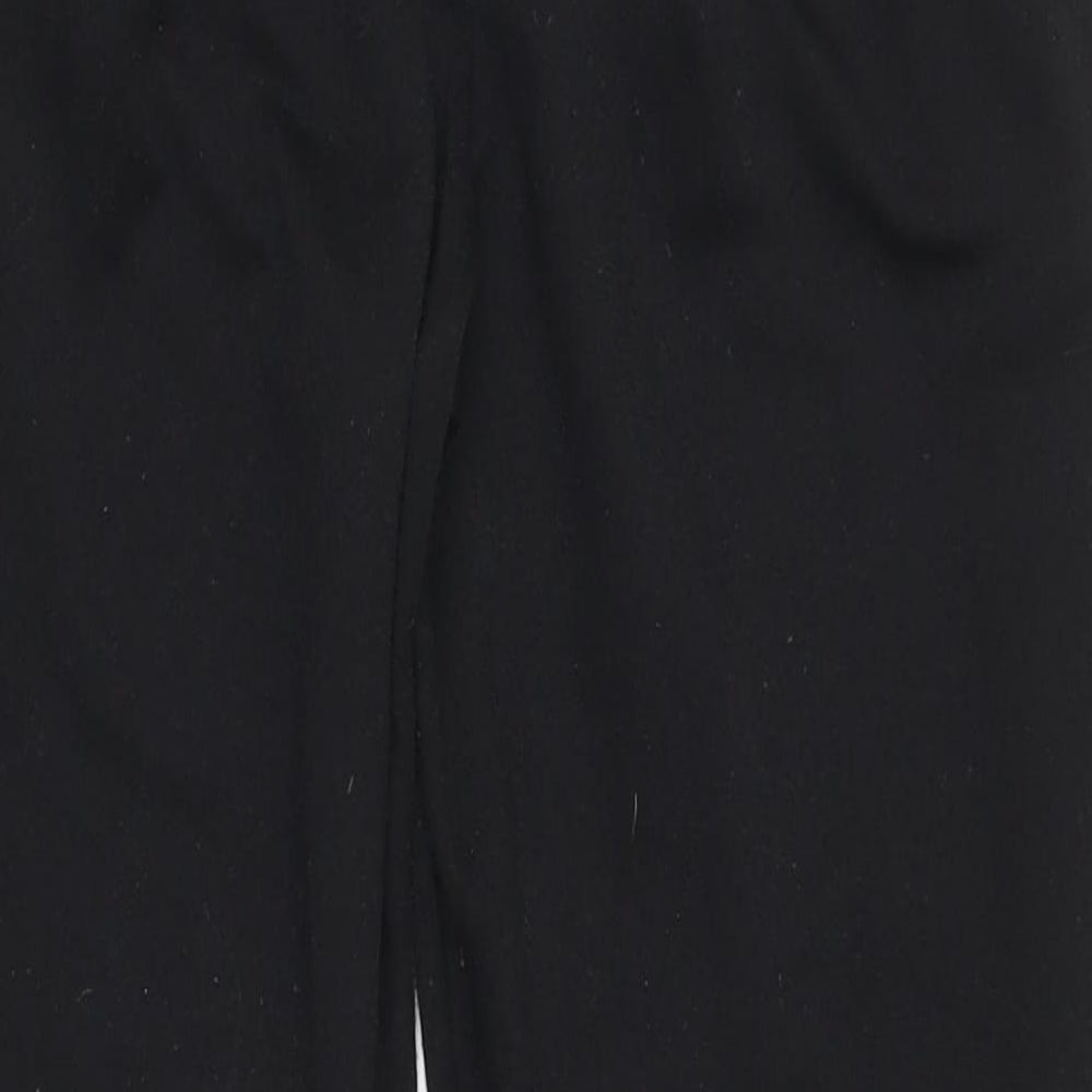 Womens UK Size S Preworn Regular Fit Sweatpants Black Trousers