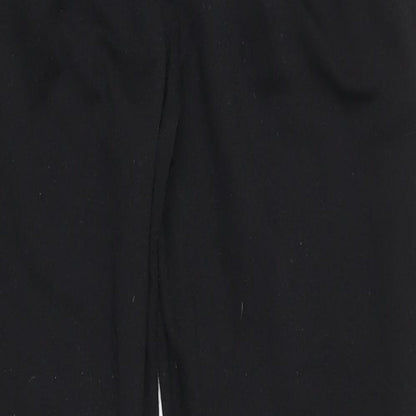 Womens UK Size S Preworn Regular Fit Sweatpants Black Trousers
