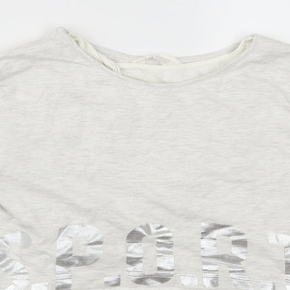H&M Girls Grey   Pullover Sweatshirt Size 11-12 Years  - Sport